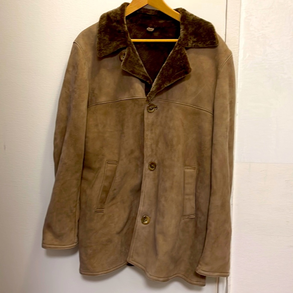 Owen Barry sheepskin shearling jacket Med NWT